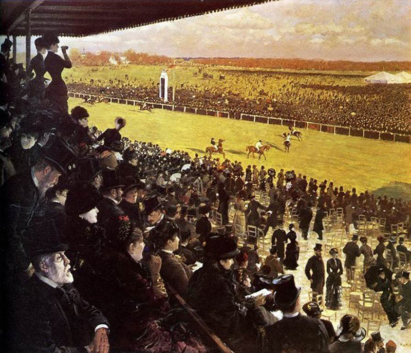 the races at longchamps from the grandstand